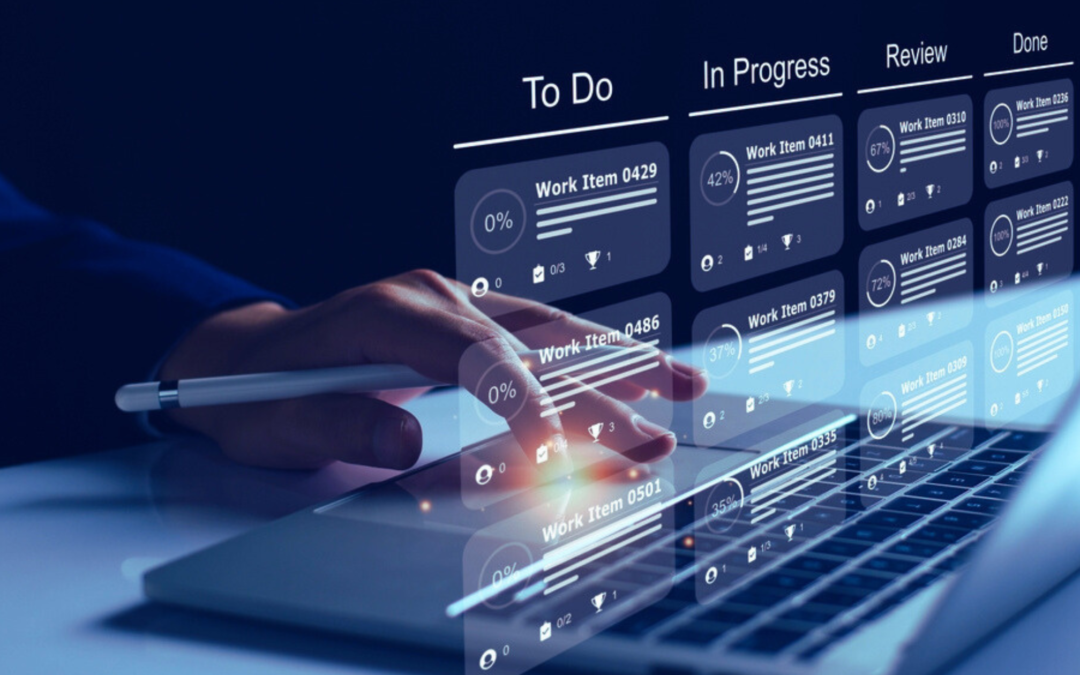 [sleek hr software interface on laptop]